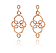 Afbeelding in Gallery-weergave laden, Oorhangers Elegance Rose Verguld