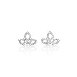 Oorstekers Fleur de Lis Blanche